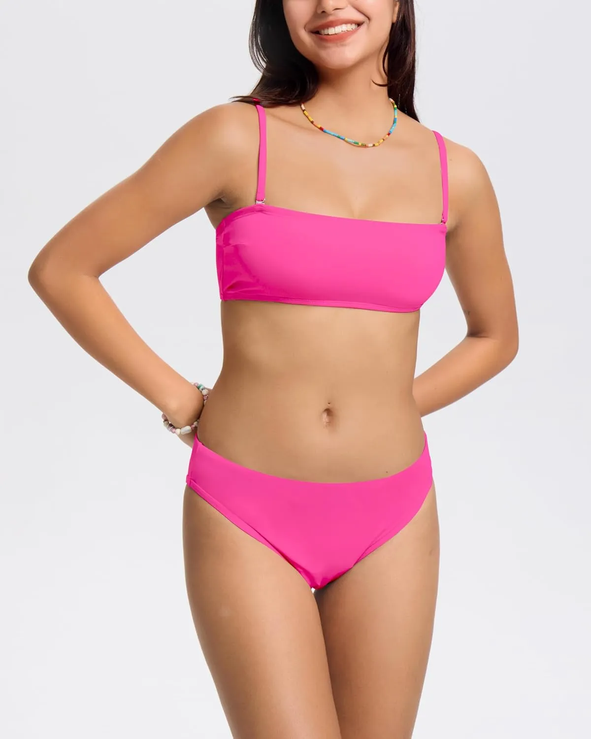 Beautikini Period Swimwear for Teens Menstrual Two Piece Leakproof Sporty Bikini Swimsuit Bathing Suit for Teen Girls