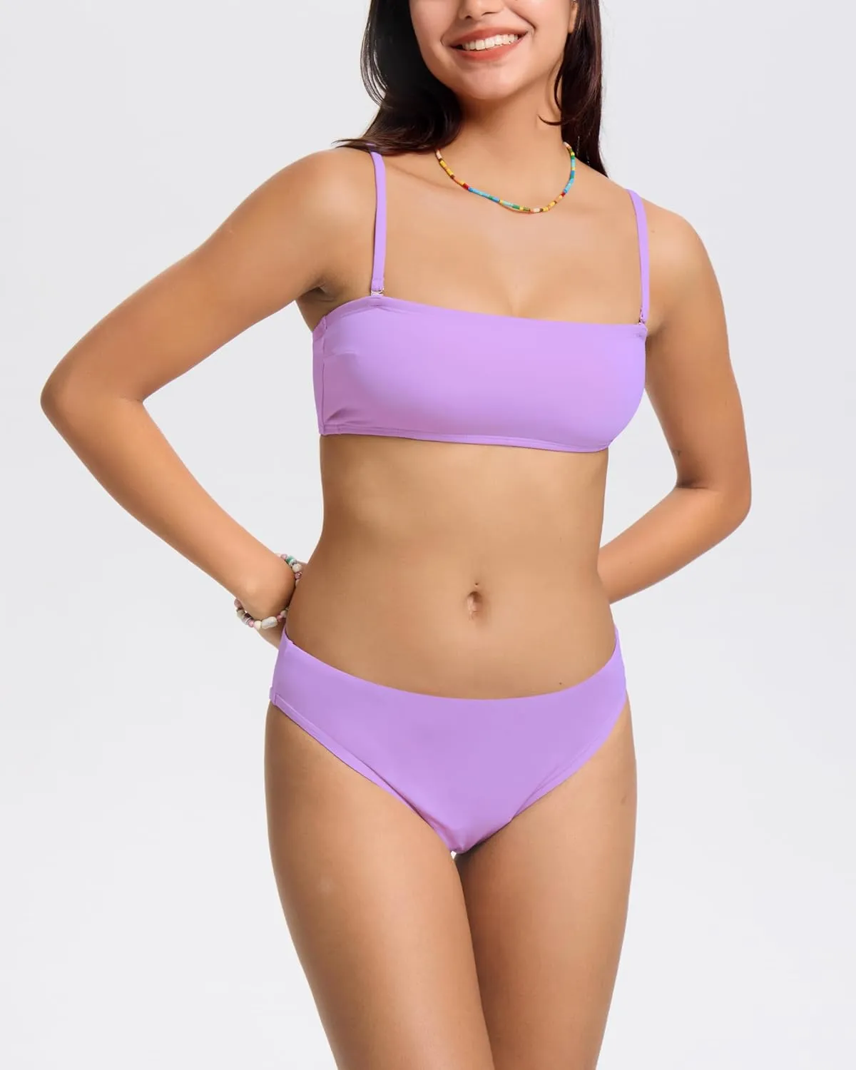 Beautikini Period Swimwear for Teens Menstrual Two Piece Leakproof Sporty Bikini Swimsuit Bathing Suit for Teen Girls