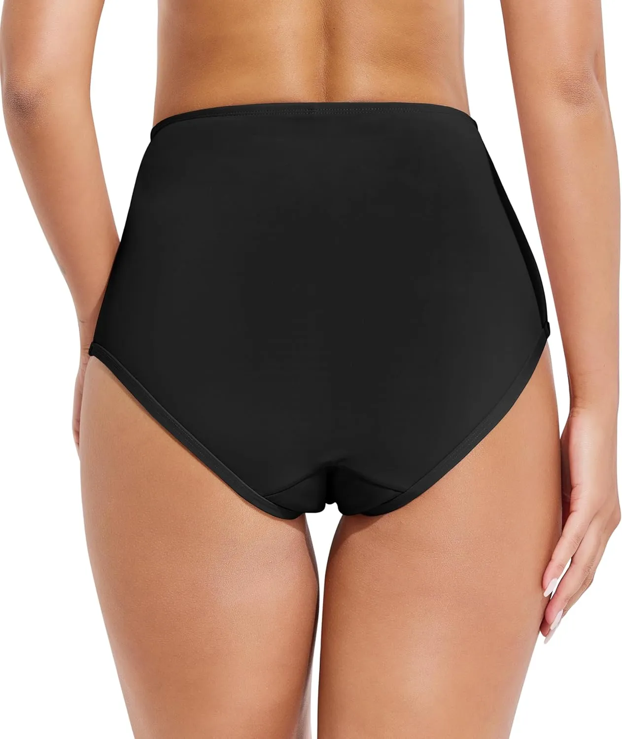 Beautikini Period Swimwear High Waisted Swim Bottoms Menstrual Leakproof Bikini Short for Teens, Girls, Women