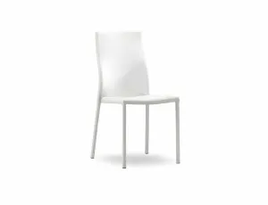 Bella White - Designer Stackable Chairs, Set of 4