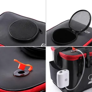 BESPORTBLE Portable Fish Bucket Folding Fishing Box Collapsible Fish Box Foldable Fish Bucket Fishing Bucket Fishing Water Bucket Live Fish Container