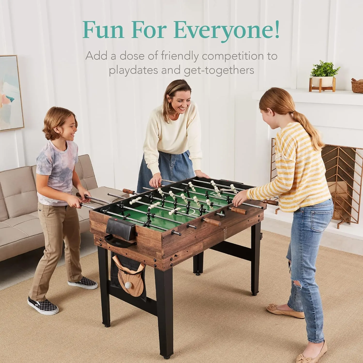 Best Choice Products 13-in-1 Combo Game Table Set for Home, Game Room, Friends & Family w/Ping Pong, Foosball, Basketball, Air Hockey, Archery, Chess, Checkers, Shuffleboard, Bowling