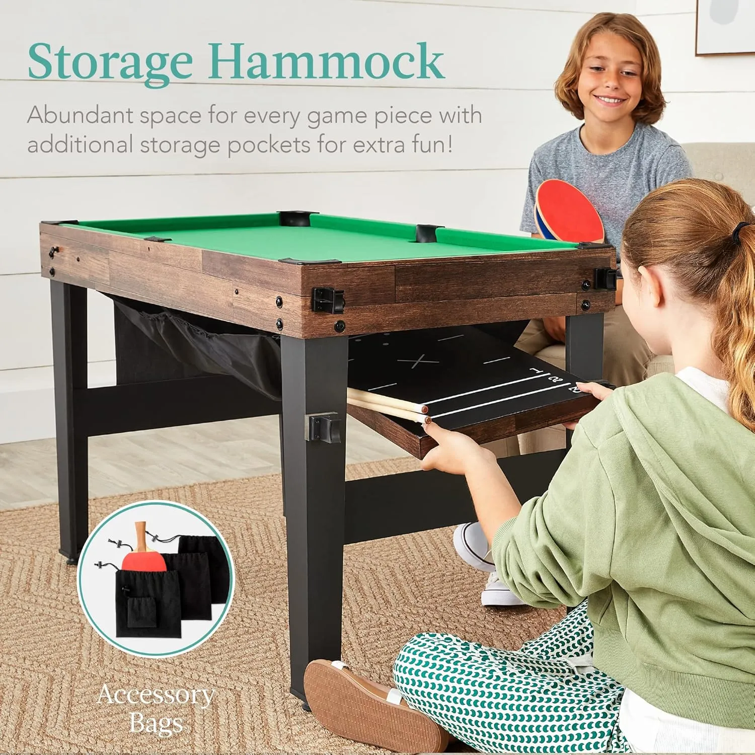 Best Choice Products 13-in-1 Combo Game Table Set for Home, Game Room, Friends & Family w/Ping Pong, Foosball, Basketball, Air Hockey, Archery, Chess, Checkers, Shuffleboard, Bowling