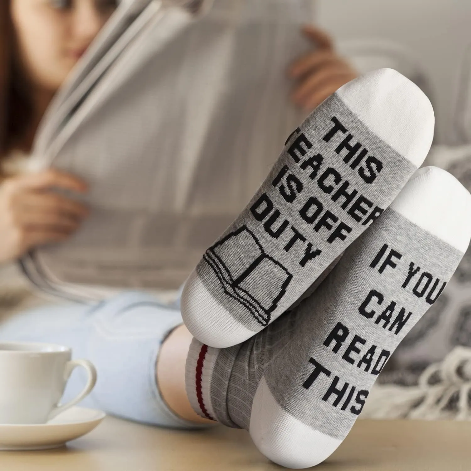 Best Teacher Appreciation Gifts, 20 OZ Insulated Tumbler for Women Gifts, Unique Gifts Ideas Students - Funny Socks Thank You Basket Box New Teachers, Personalized Teachers Day