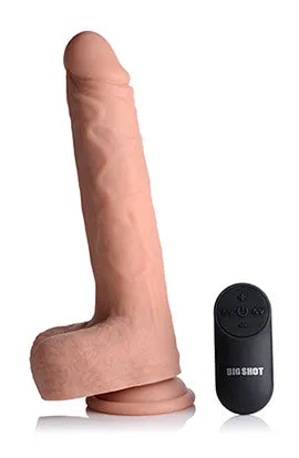 Big Shot 9 Inch Silicone Thrusting  With - Balls and Remote