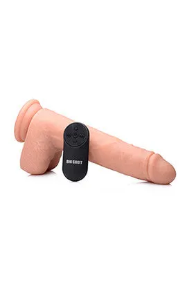 Big Shot 9 Inch Silicone Thrusting  With - Balls and Remote