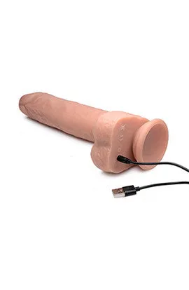 Big Shot 9 Inch Silicone Thrusting  With - Balls and Remote