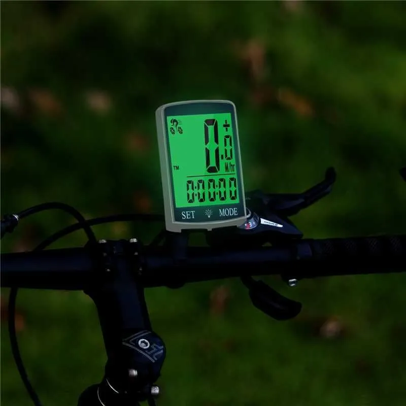 Bike Computer and Bicycle Odometer Wireless Big Secrren 3.3IN MPH KM/H Bike Speedometer with Automatic Wake-Up Cycling Old School Speed Tracker Multi-Functions
