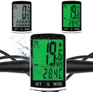 Bike Computer and Bicycle Odometer Wireless Big Secrren 3.3IN MPH KM/H Bike Speedometer with Automatic Wake-Up Cycling Old School Speed Tracker Multi-Functions