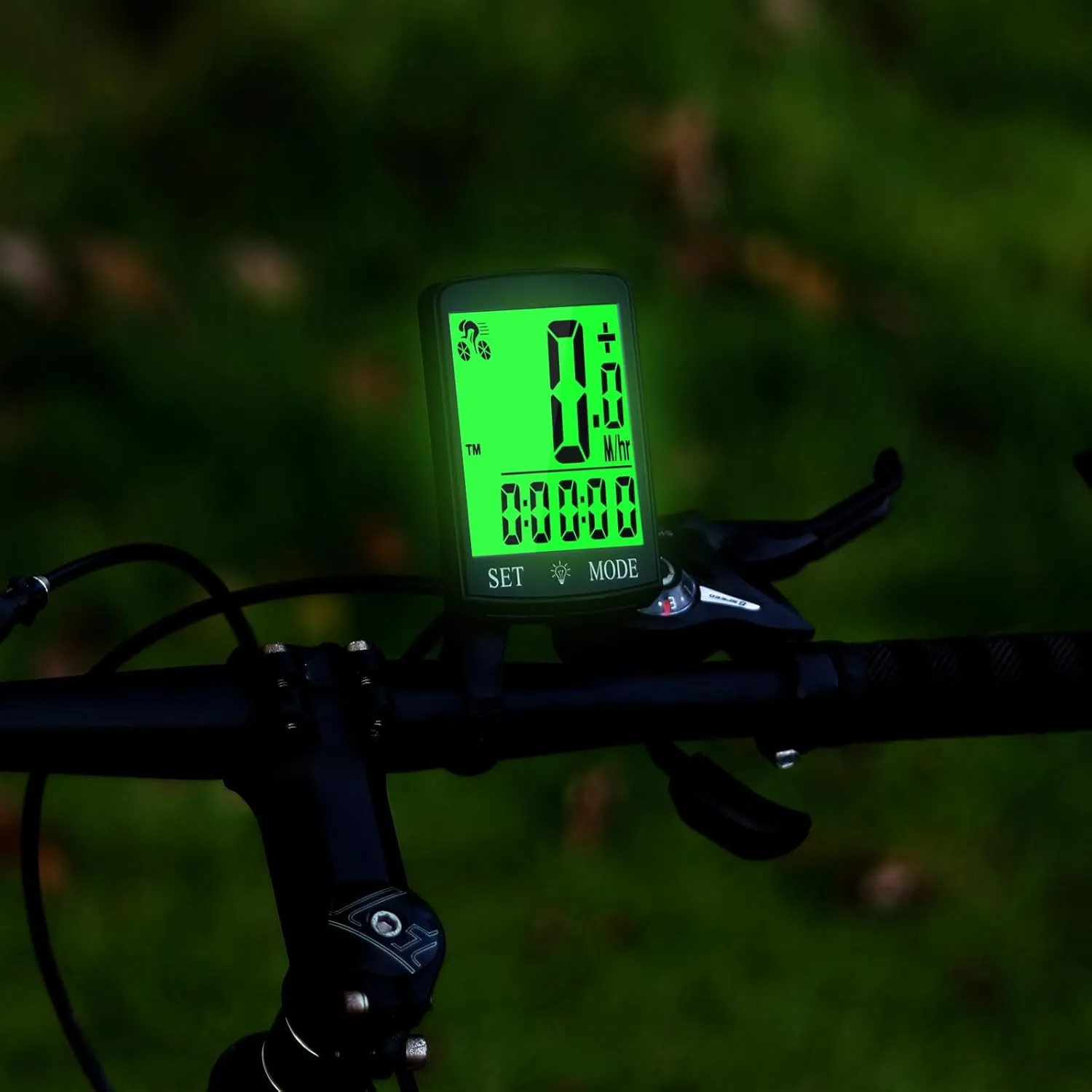 Bike Computer and Bicycle Odometer Wireless Big Secrren 3.3IN MPH KM/H Bike Speedometer with Automatic Wake-Up Cycling Old School Speed Tracker Multi-Functions