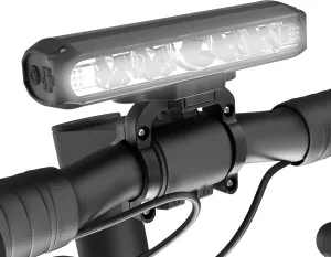 Bike Lights, Bicycle Lights, Super Bright 5 LED Bike Front Light for Night Riding Rechargeable, Waterproof Bike Headlight with Power Bank at 8000/4000 mAh, 4 Light Modes-2600/1200LM