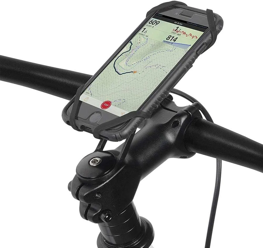 Bike Phone Mount by Delta Cycle - Xmount Pro Bicycle Phone Holder Adjusts to Any Handlebar & Fits Any Phone or iPhone - Easily Accessible Bike Accessories for Adult Bikes