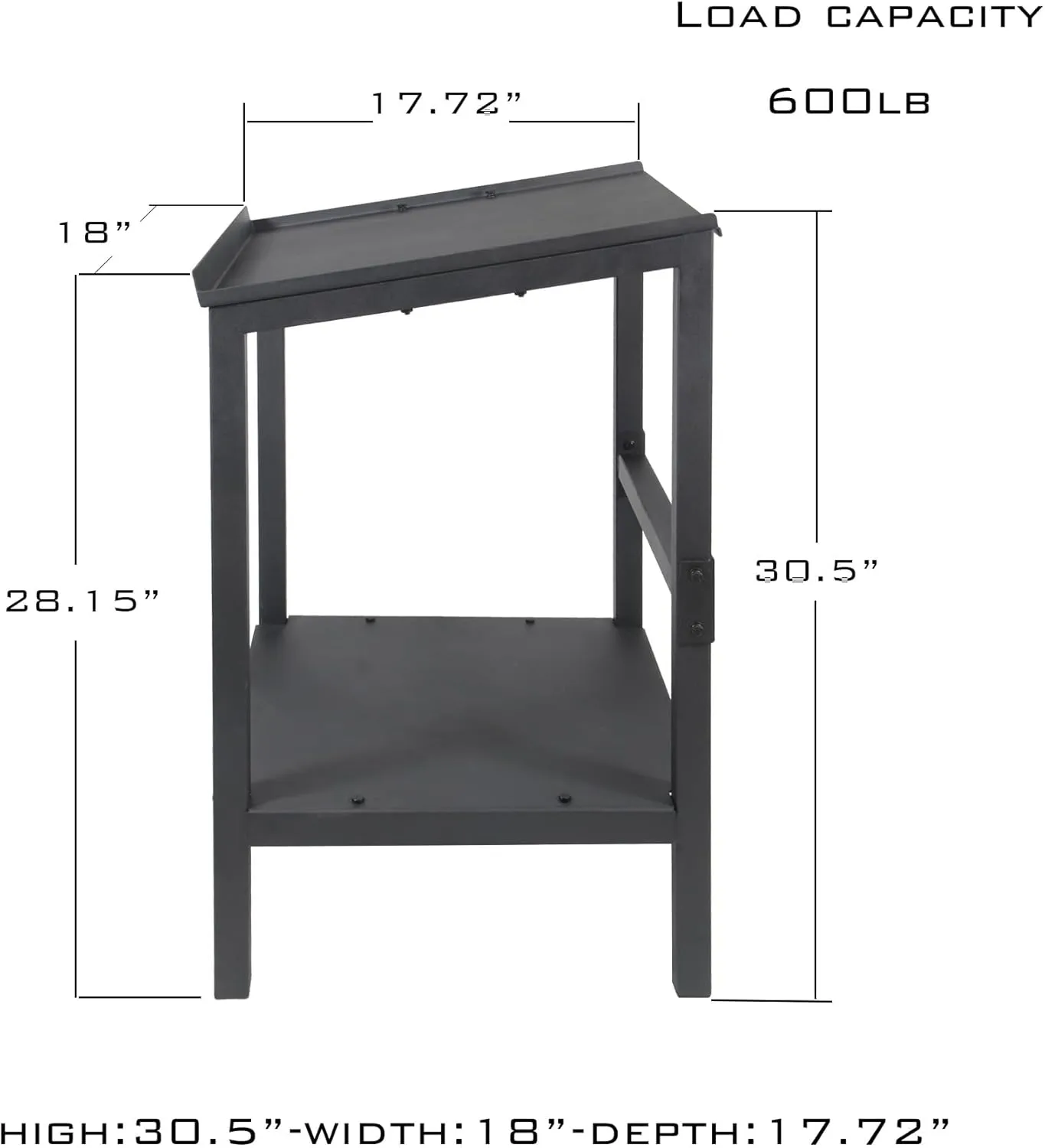 Black adjustable dumbbell rack. Multi-functional fitness equipment storage rack, storage and organization device for adjustable weight in home gym, with anti-slip base and anti-tip safety device