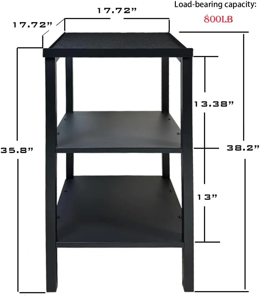 Black adjustable dumbbell rack. Multi-functional fitness equipment storage rack, storage and organization device for adjustable weight in home gym, with anti-slip base and anti-tip safety device