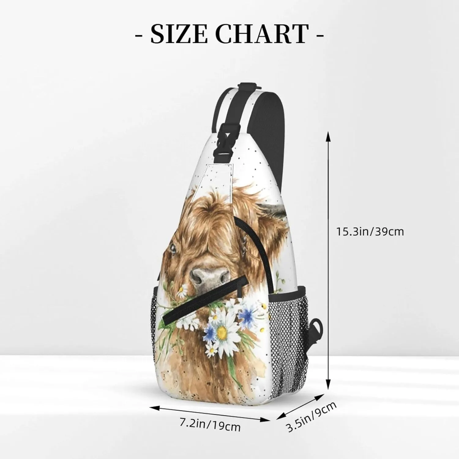 Black White Cow Spots Skin Pattern Crossbody Bags Men Cross Chest Bag Women Adjustable Sling Backpack Shoulder Bag