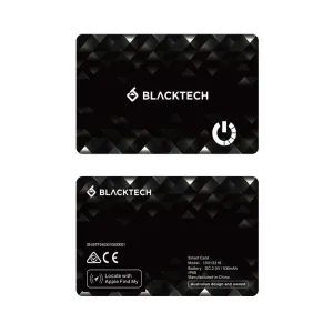 BLACKTECH Smart Tracking Card Anti Lost Device Apple Find My iPhone Certified