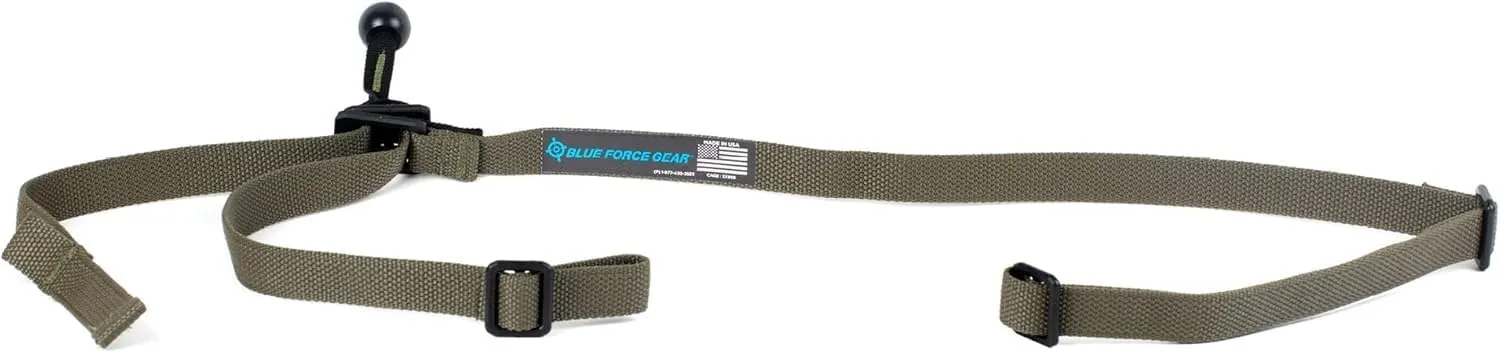 Blue Force Gear GMT Sling - Durable Sling Strap, Double-Locking Buckle - Made in USA - Ranger Green - 34 to 64 Inch Length