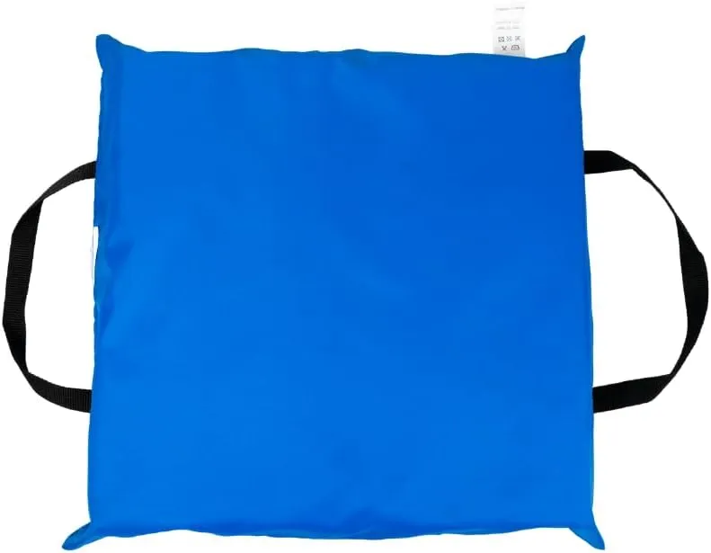 BLUESTORM Throwable Cushion | US Coast Guard (USCG) Approved Type 4 Basic Foam Cushion Preserver (Blue)