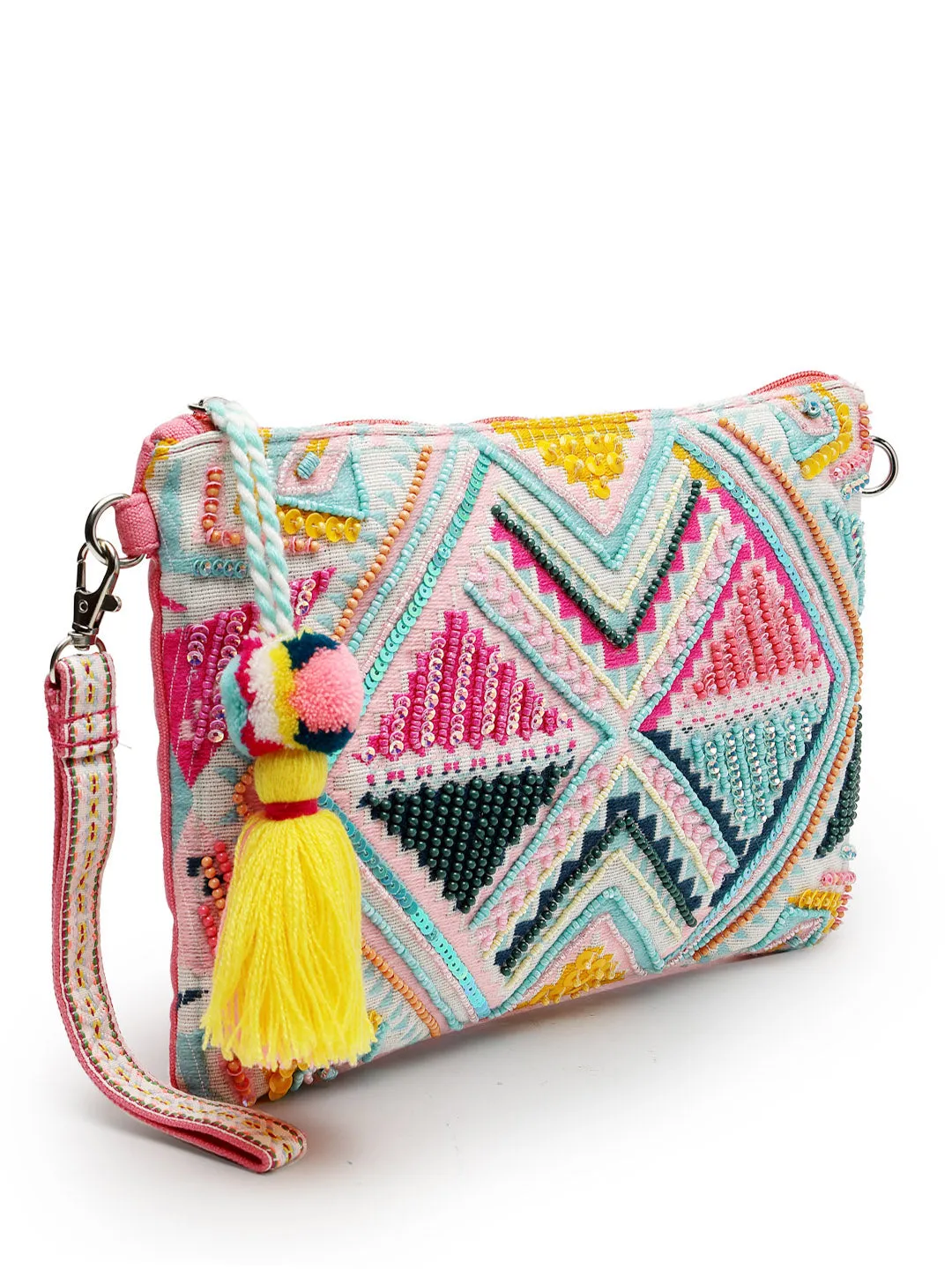 Boho Ethnic Cotton Jacquard Sling Bag