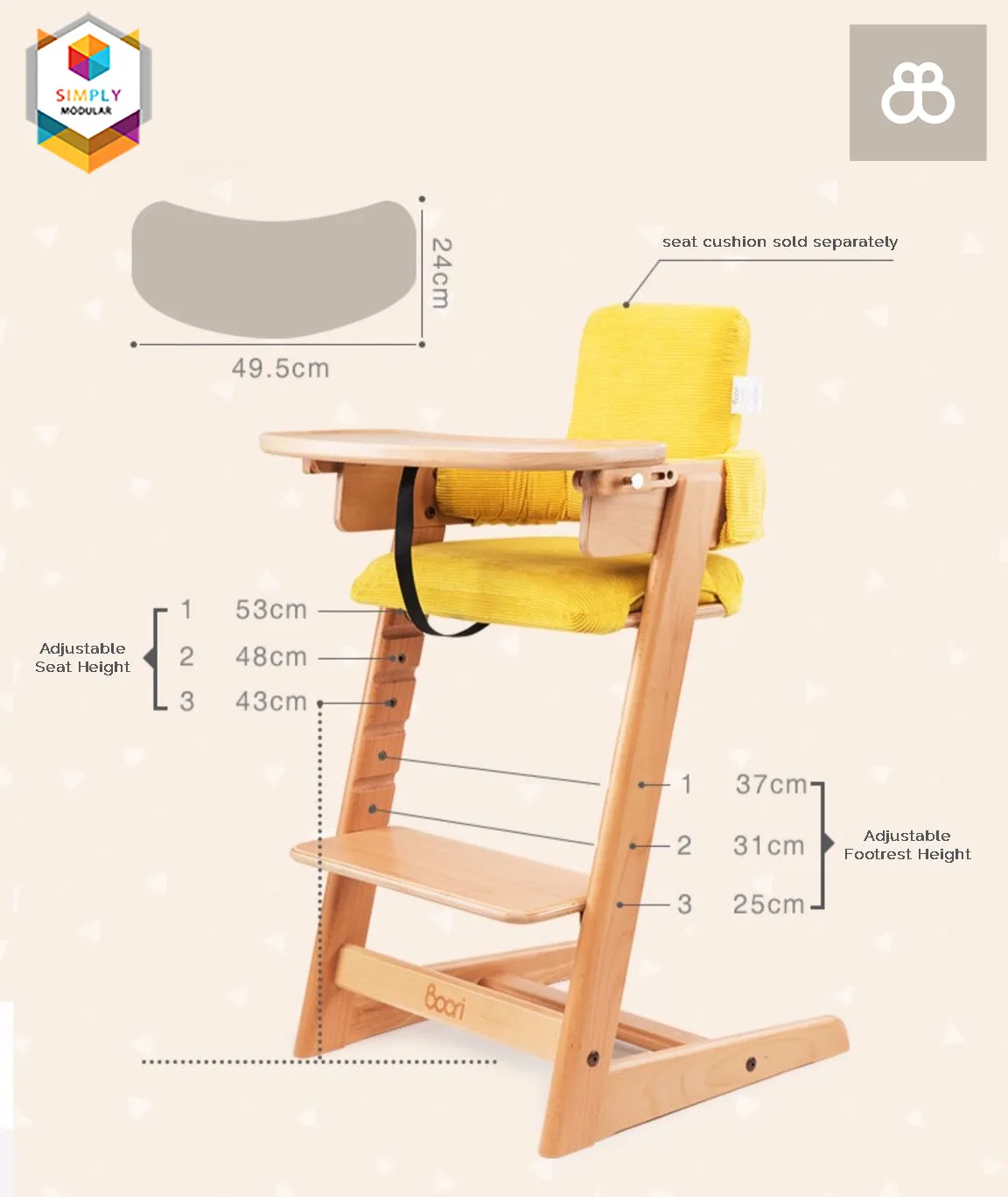 Boori Adjustable Tidy Chair