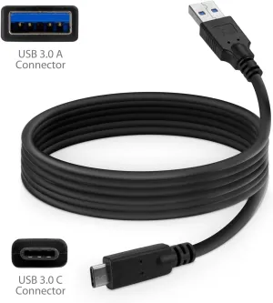 BoxWave Cable Compatible with Bang & Olufsen Beosound A1 (2nd Gen) - DirectSync - USB 3.0 A to USB 3.1 Type C, USB C Charge and Sync Cable - 6ft - Black