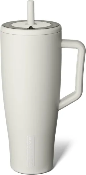 BrüMate Era 40 oz Tumbler with Handle and Straw | 100% Leakproof Insulated Tumbler with Lid and Straw | Made of Stainless Steel | Cup Holder Friendly Base | 40oz (Dune)