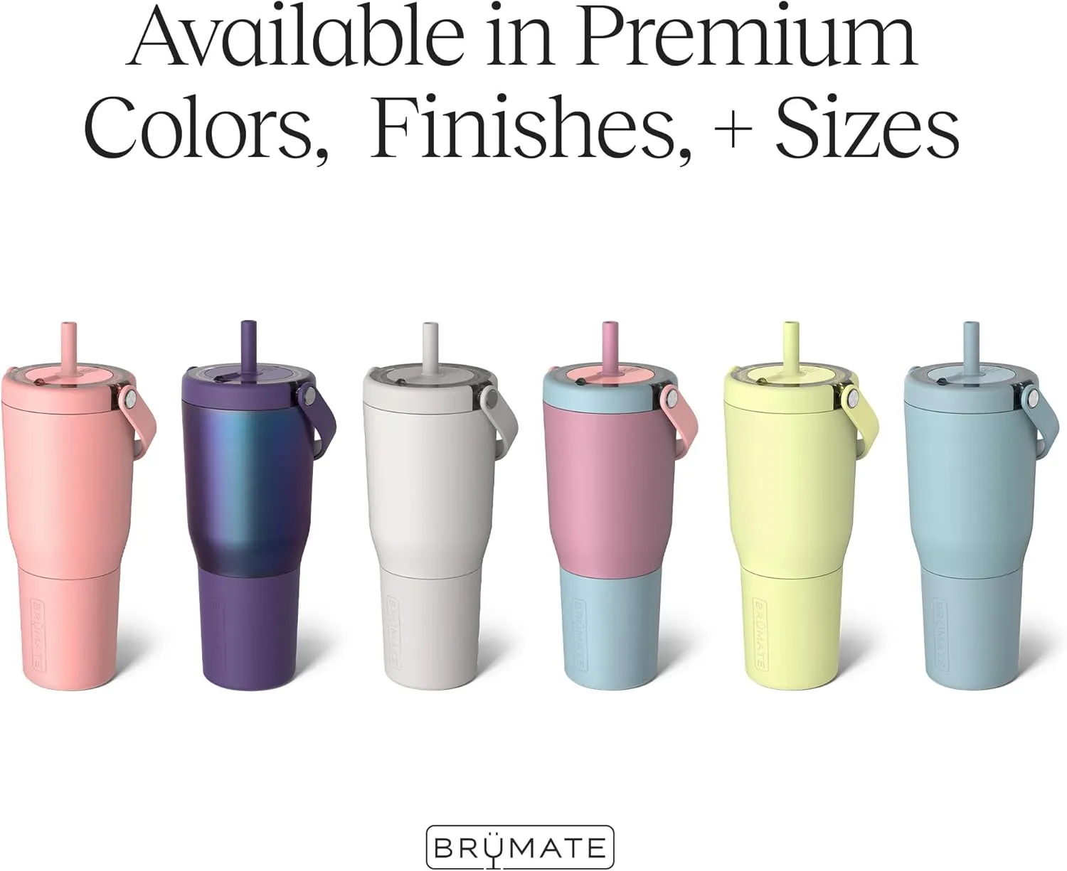 BrüMate Resa 35oz 100% Leakproof Travel Tumbler with Handle & Straw | Flexible Soft Sip Straw | Silicone Sleeve for Durability | Stainless Steel | Cup Holder & Travel Friendly | (Dune)