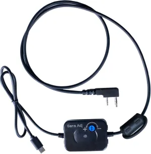 BTECH APRS-K1 PRO Multi-Function Audio Interface Cable - USB-C Universal TNC Adapter with Built-In Auto PTT & Audio I/O - Compatible with APRSpro, APRSDroid