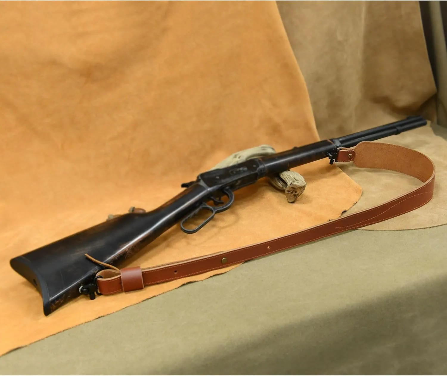 Buffalo Hide Leather Rifle Gun Sling