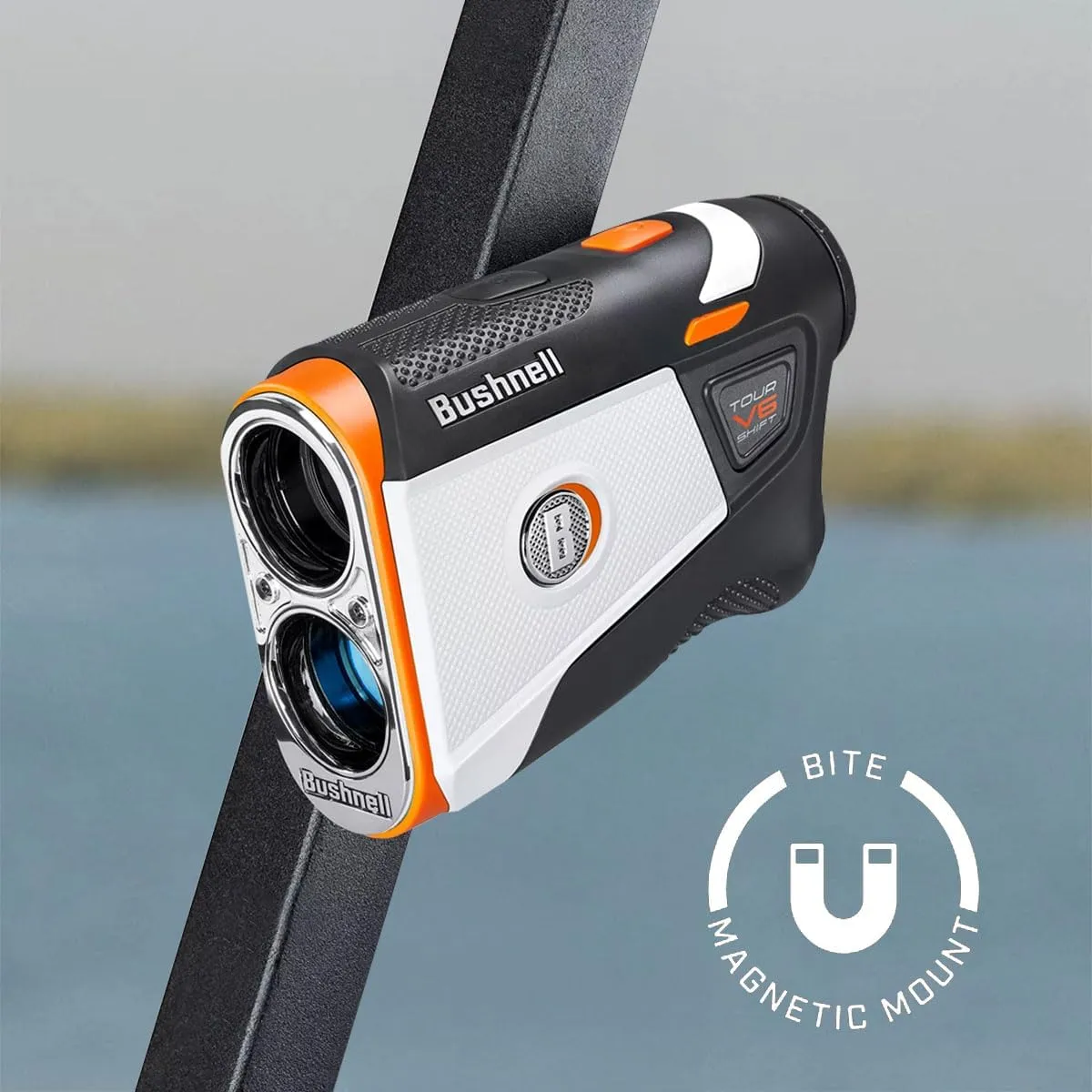 Bushnell Golf Player Pack Wingman Bundle - V6 Shift Rangefinder with Premium Case