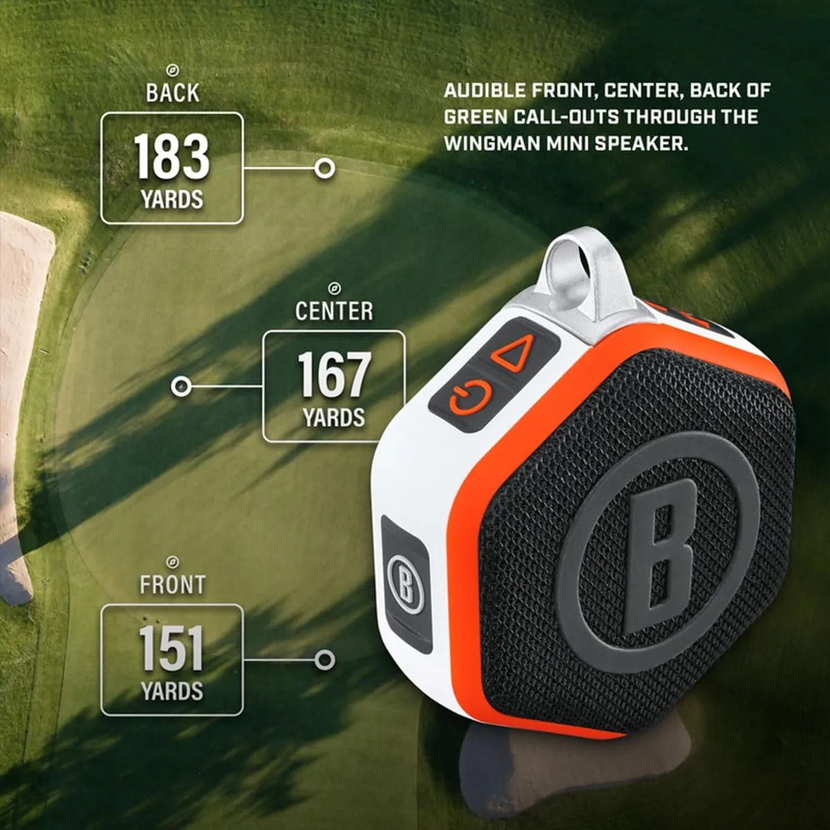 Bushnell Golf Player Pack Wingman Bundle - V6 Shift Rangefinder with Premium Case
