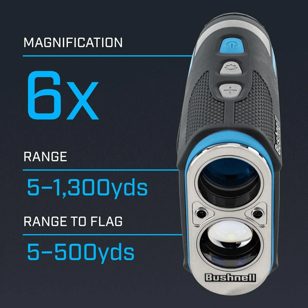 Bushnell Golf Tour Hybrid Onboard & Slope GPS Golf Rangefinder Gift Box Bundle - PinSeeker with JOLT, 6X Mag with Carrying Case, Microfiber Cloth, PlayBetter Microfiber Towel & Extra CR2 Battery