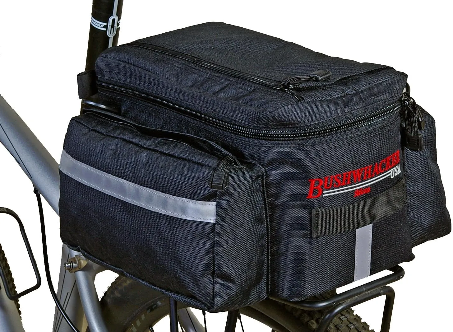 Bushwhacker Mesa Insulated Trunk Bag with Padded Interior – Rear Bike Rack Pannier, Grocery Cooler, Commuter Cargo Carrier, Touring Storage, and Accessories Behind Seat