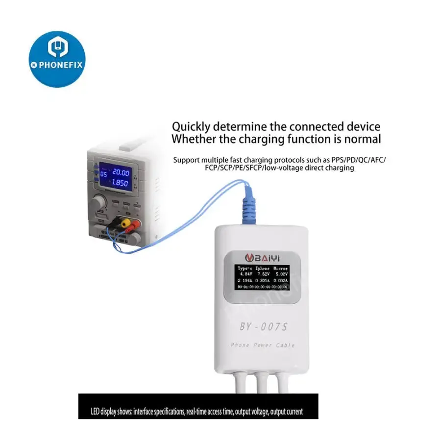 BY-007S Multi-Function Charging Detection Cable For Apple MacBook