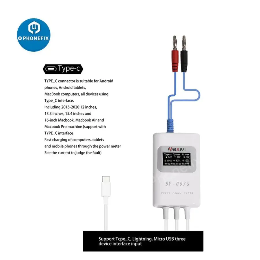 BY-007S Multi-Function Charging Detection Cable For Apple MacBook