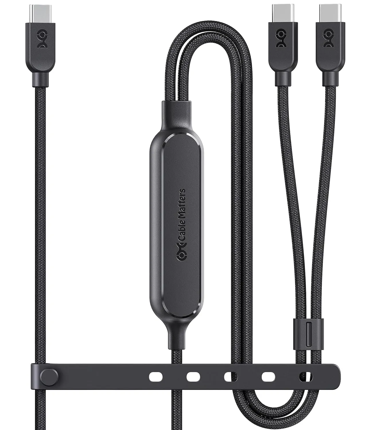 Cable Matters Braided USB C Multi Charging Cable - 6ft, 140W Smart Power Allocation, Supports Charging & 480Mbps Data Transfer, USB C Power Splitter Compatible with MacBook Pro, XPS, iPad, iPhone