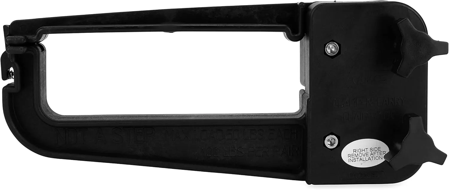 Camco Clamp-N-Carry Lockable Chair and Bike Rack | Designed to Hold a Bike or 4 or More Chairs on RV Ladder | (51430)