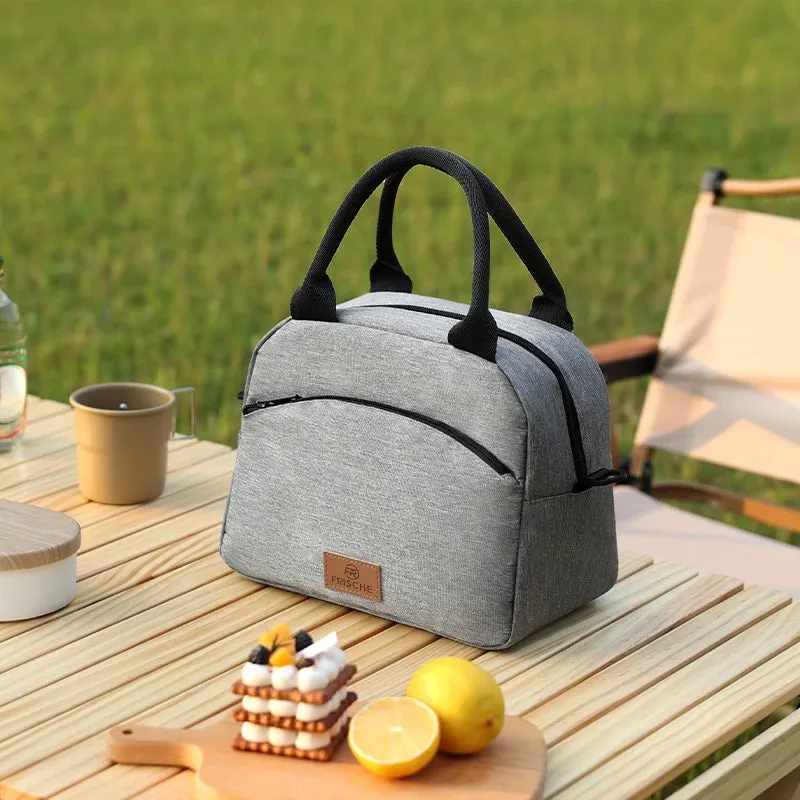 Canvas Insulated Lunch Handbag | Stylish Women's Lunch Bag for Work & School