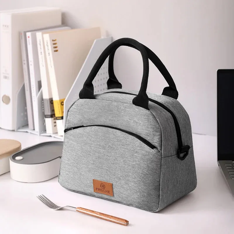 Canvas Insulated Lunch Handbag | Stylish Women's Lunch Bag for Work & School