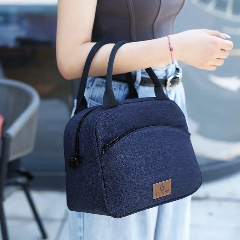 Canvas Insulated Lunch Handbag | Stylish Women's Lunch Bag for Work & School