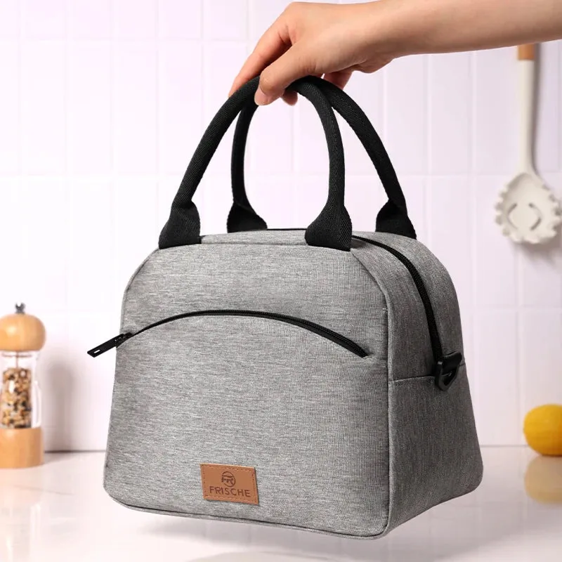 Canvas Insulated Lunch Handbag | Stylish Women's Lunch Bag for Work & School