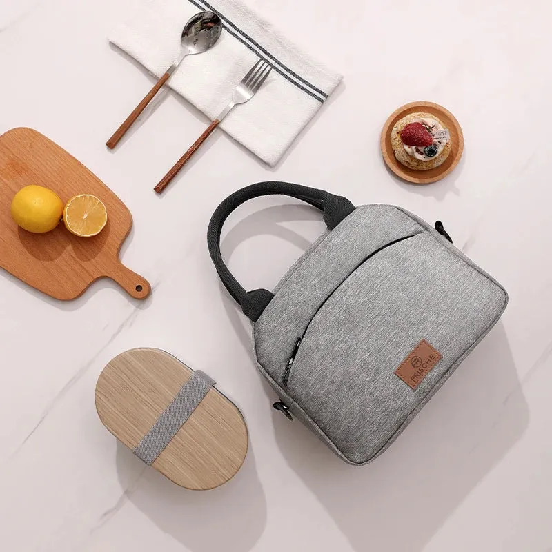 Canvas Insulated Lunch Handbag | Stylish Women's Lunch Bag for Work & School