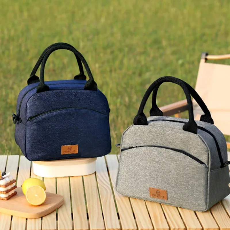 Canvas Insulated Lunch Handbag | Stylish Women's Lunch Bag for Work & School