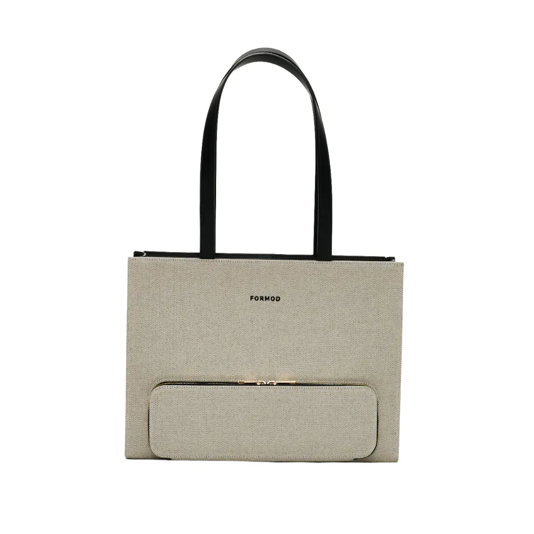 Canvas Shopper Bag (BLACK)