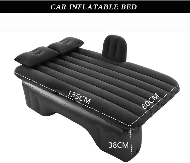 Car Air Mattress for Acura ZDX (EV) 2024–2025, Inflatable Back Seat Sleeping Pad with Pump & 2 Pillows, Folding Portable Camping Bed for Travel& Road Trips,Blue