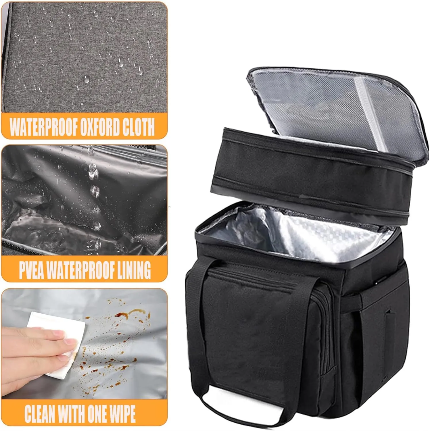 Car Camping Coolers for GMC Acadia/Canyon/Hummer/Savana/Sierra/Sierra EV/Sierra HD, Leak Proof Cooler, Portable Lightweight Ice Chest Box, Compartments Waterproof Insulated Bag