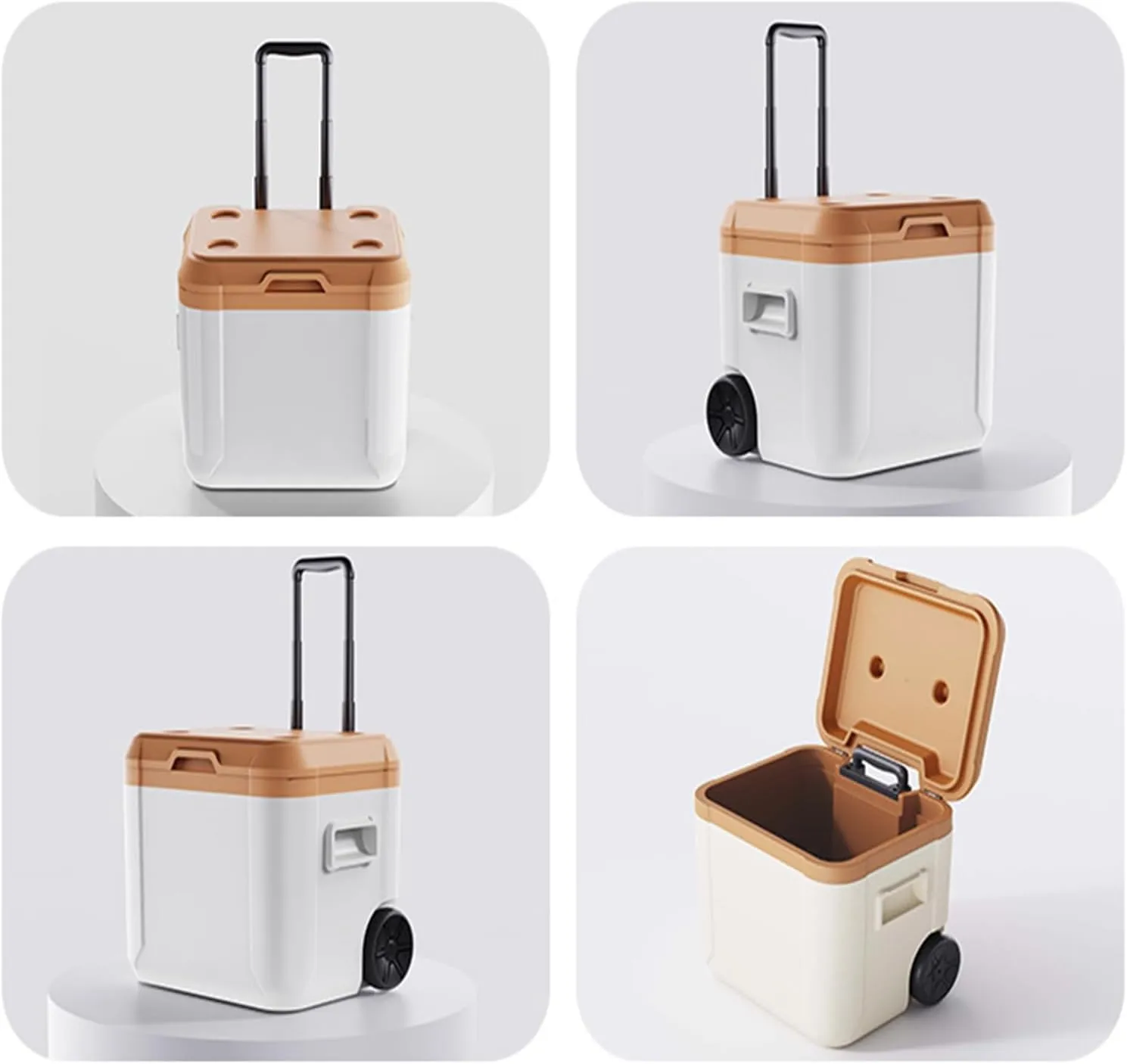 Car Camping Coolers for Ligier JS50/JS60/Myli/Pulse 4/Be Sun/Be Two/OptiMax/X-Pro/X-Too, Leak Proof Cooler, Portable Lightweight Ice Chest Box, Compartments Waterproof Insulated Bag