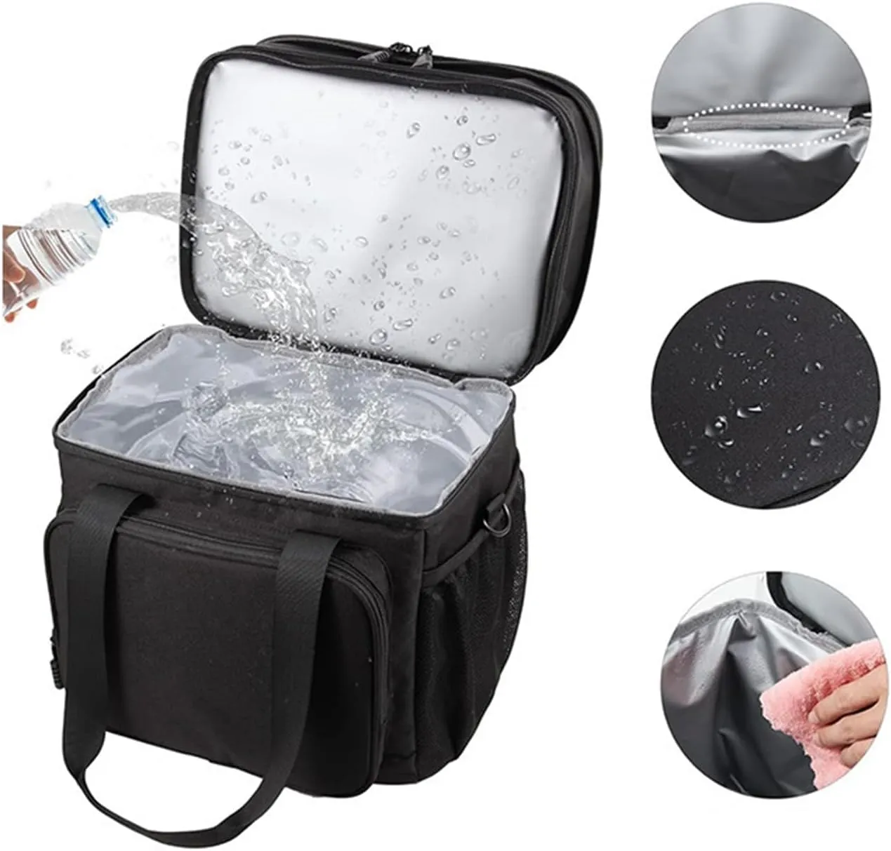 Car Camping Coolers for Volvo S40/S60/S40/S80/S90, Leak Proof Cooler, Portable Lightweight Ice Chest Box, Compartments Waterproof Insulated Bag