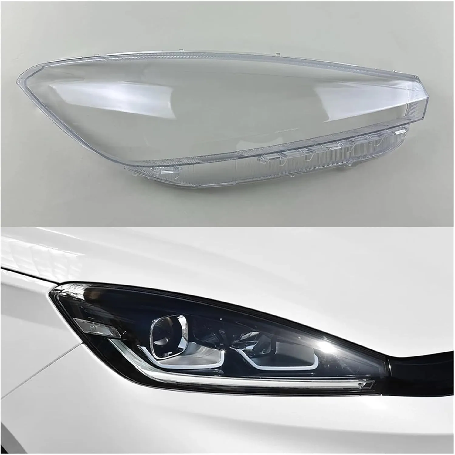 Car Headlight Lens Cover Compatible For Weltmeister EX5 2018 2019 2020 2021,Car Accessories Headlamp Cove Headlight Shell Transparent Lampshade Lens(Right)