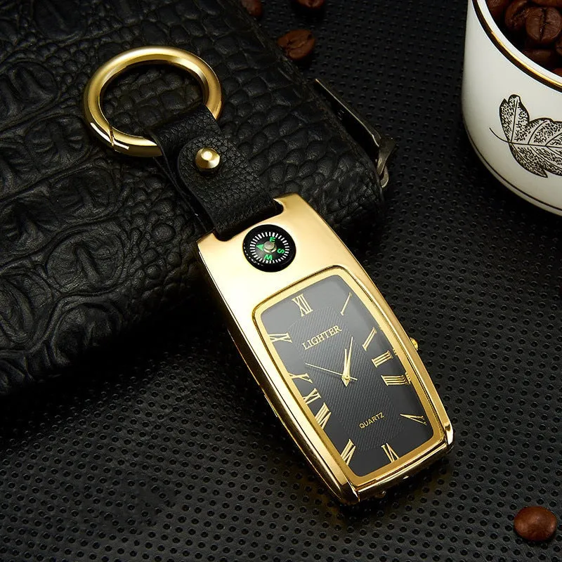 Car Key Chain Watch Lighter with Light Multifunctional Tool